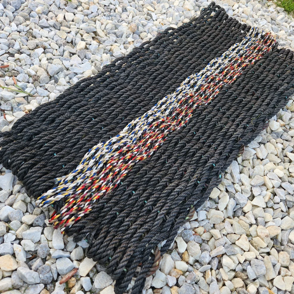 Multicolor Braided Door Mat
